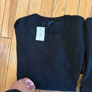 J. Crew Black Crewneck Pullover sweater Lot of 2! Brand new with tags. Mens XL